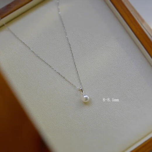 Fat Donglai's same style freshwater pearl pendant single perfect round strong light flawless natural white genuine necklace pendant / 5.5-6MM (14k gold-filled) openable design Mo