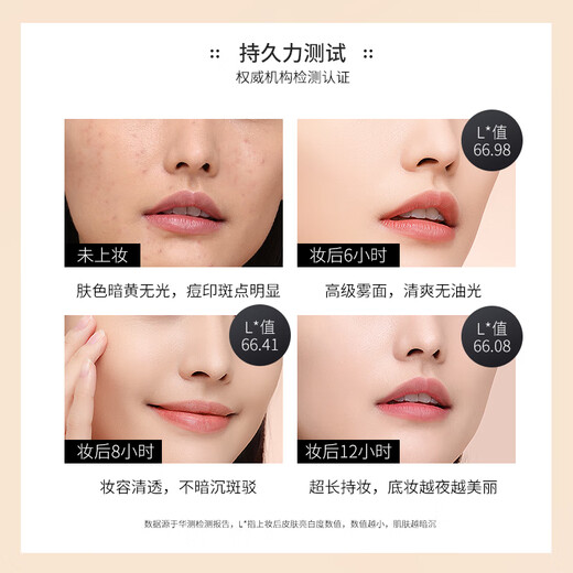 ZFC Seamless Foundation Cream Waterproof Concealer Covers Freckles, Spots and Acne Marks Wet Powder Repair Base Long-lasting Foundation A03 (Natural Color)