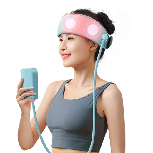 Aux (Aux) Masajeador Head Airbag Air Compress Hot Head Massager Wireless Masaje portátil Masaje de diadema Dispositivo de sueño para dormir Regalos prácticos de alta gama para padres, regalos de cumpleaños de novio y novia [azul cielo] Massaje de airbag de 6 zonas + 3 modos principales + compresas calientes + 3 niveles de cumpleaños regalos de cumpleaños para madre, esposa y esposa y esposa