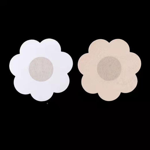 Initial conception of an anti-bulge summer sling for women to quit breastfeeding and weaning, a non-woven disposable nipple and chest patch, non-woven nipple patch - 60 patches in flower shape