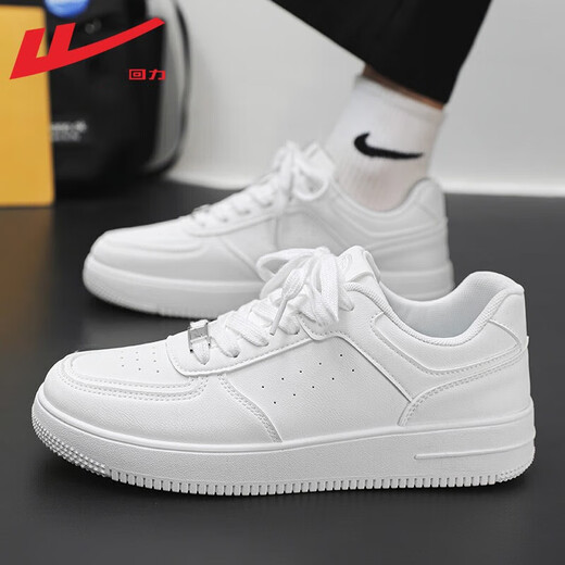 Pull back official white shoes men's shoes autumn sneakers men's Air Force One sports and leisure shoes men white 42