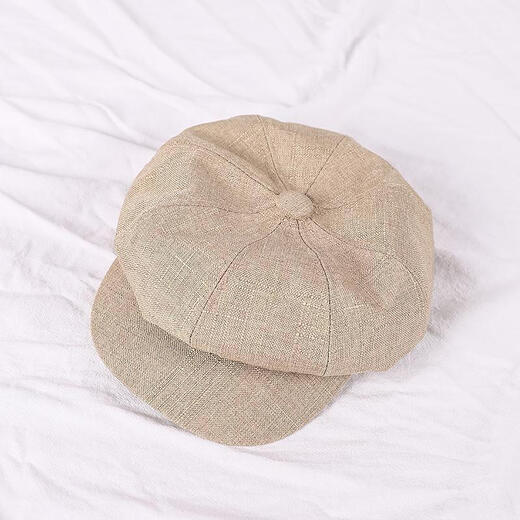 Orange Huevo Tarta japonesa retro literario versátil versátil octogonal Summer Summer delgado periódico británico beret pintor sombrero de moda