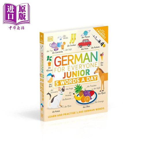 Allemand pour tout le monde Junior 5 mots par jour DK Apprendre l'allemand pour tout le monde Édition jeunesse Apprendre 5 mots par jour Apprentissage pratique du vocabulaire anglais original