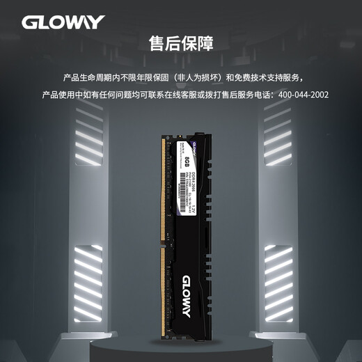 Gloway 8GB DDR4 2666 Desktop Memory Stick Vest Stick Selected Chips CL19