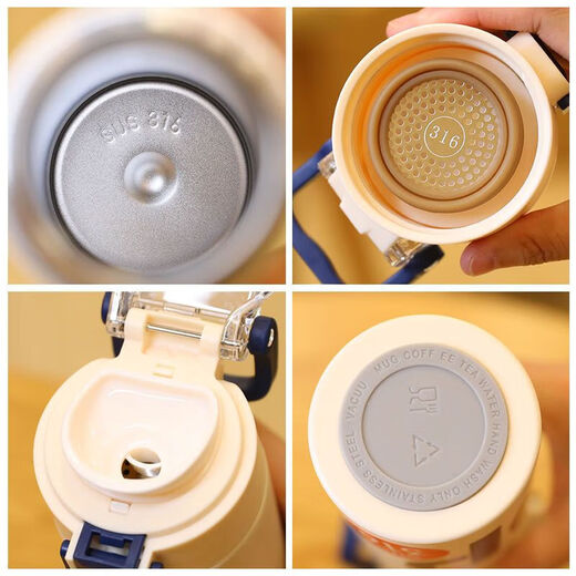 Xile 316 stainless steel thermos cup for men and women outdoor sports simple portable large capacity cup office tea cup