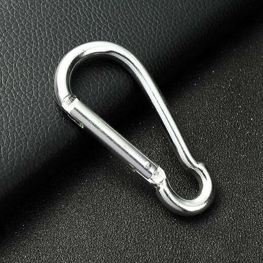Deqi 304 stainless steel spring buckle safety buckle lifting buckle lock carabiner quick buckle safety buckle lock M4 standard type