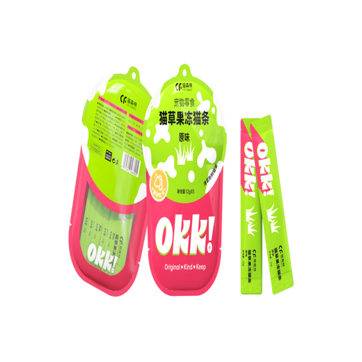 Cat Forest Cat Strips Combination Package of imported velvet cat strips + ZERO cat strips Cat grass jelly cat strips - original flavor 12g*5 pieces