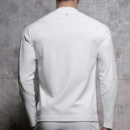 Lutielang Long Sleeve Sports Jacket Men's Baseball Uniform Cycling Suit Windproof Stand Collar Jacket Fitness Training Zipper Cardigan Black L