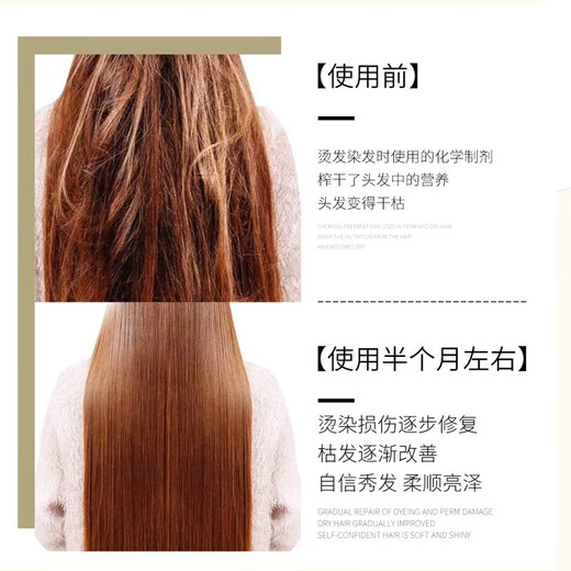 L'Oreal pro hair mask salon exclusive gold-absorbing and smooth repairing hair mask for dry and frizzy hair, moisturizing and nourishing aromatic hair care sample gold-absorbing and smoothing hair mask 75ml