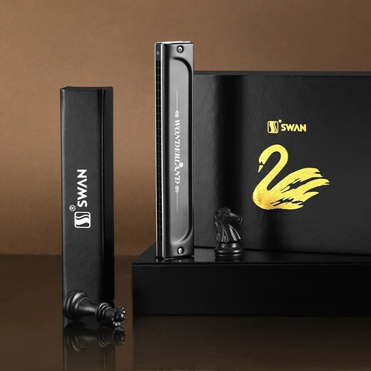 Swan (SWAN) imported German gong Swan harmonica polyphonic accent high-end beginners for men and women professional performance-level gifts for men and women 28 holes accent C tune [Professional performance-level]