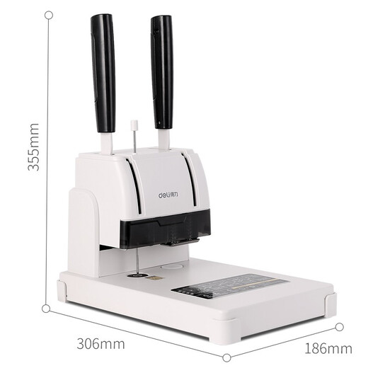 Deli -Finanzzertifikat -Bindungsmaschine Heiße Schmelzniet manuelle Loch -Stanzmaschine kann 30 mm 3888n binden (kann 30 mm binden)
