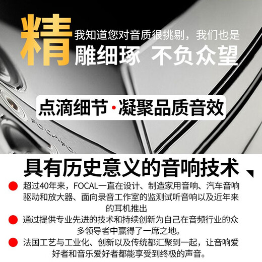 FOCAL劲浪标致汽车音响408 508 5008 DS9 DS7 DS5雪铁龙天逸c6专车喇叭 中置套餐