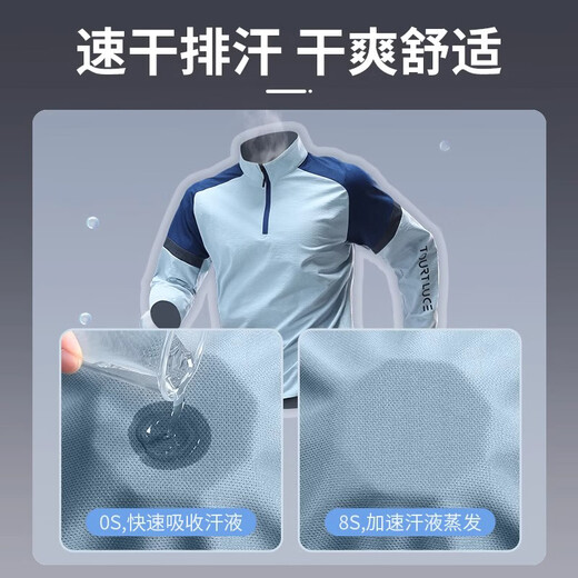 El traje de entrenamiento de bádminton de manga larga de otoño e invierno de otoño para niños para niños y pantalones para niños y chicas calientes, secuestrables traje deportivo transpirable 9793 gris azul + 9981 pantalones falsos de dos piezas 30 tamaños (155-160cm 80-90Jin [Jin iguala 0.5 kg])))