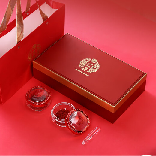 乾康和【假一赔十】精选伊朗5S特级正品藏红花正宗西红花女性泡水非西藏伊朗进口藏红花特级正品礼盒 特级20g【4罐精致礼盒装】