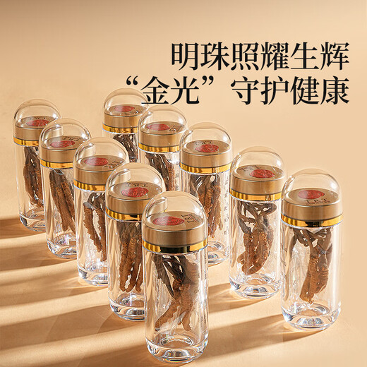 同仁堂品牌冬虫夏草约4根/g20g约80根高端金标礼盒滋补营养品送长辈领导