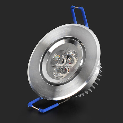 LED small spotlight 3W color spotlight opening 5cm 6cm bar wine cabinet bull's eye lamp downlight ceiling 5.5 hole lamp 3W luxury warm light (opening 6-7.5CM)
