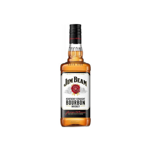金宾（Jim Beam）白占边 美国肯塔基州 威士忌 500ml 40度  进口洋酒