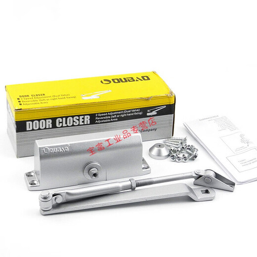 
Oubao 533 door closer 505 large double-section speed regulation hydraulic buffer door closer 120kg return spring Opel 603 bearing capacity 40-65kg hole distance 16819