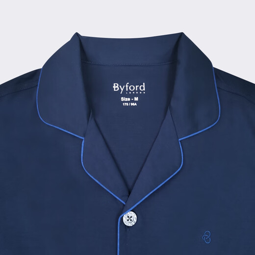 百富（BYFORD）睡衣套装男针织全棉长袖可外穿居家服送礼物专柜款MW6621 MW6621浅灰睡衣套装 L
