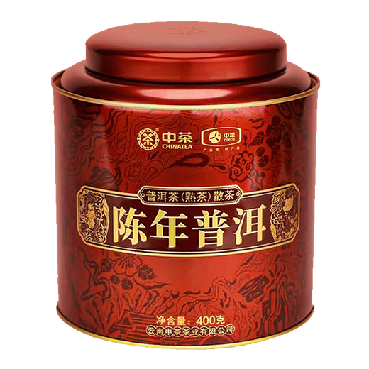 中茶茶叶 普洱茶云南陈年普洱熟茶罐装系列散茶 六年陈400g