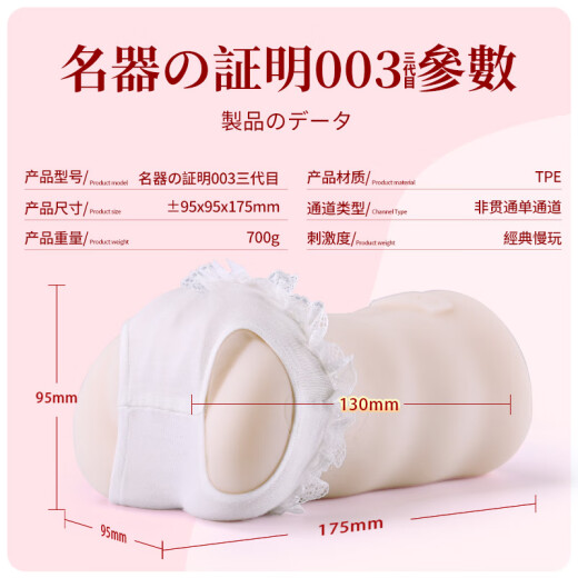 NPG GREAT ECSTASY Famous Instrument Proof 003 Third Generation Morisawa Kana Yin Buttocks Inverted Model Male Aircraft Cup Adult Sexy Self-Defense Supplies