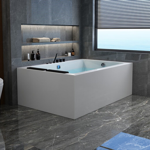 Okalen double baignoire maison acrylique indépendant de surf de surf de surface bulle constante température grande taille de bain personnalisé 1585 * 890 * 670 jupe bilatérale cylindre vide 0m