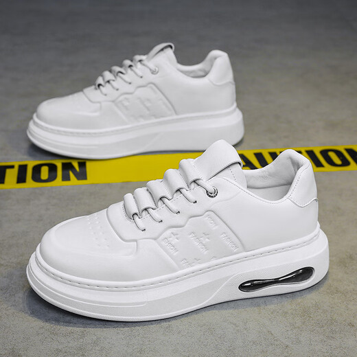 比肆羊男鞋2025新款秋季厚底板鞋轻质男士休闲鞋时尚运动鞋百搭潮款鞋 MK878卡其 39