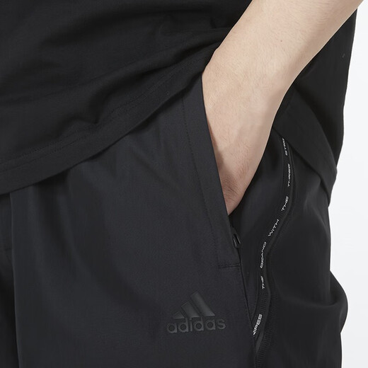 Adidas shorts men's 2025 summer sports pants comfortable breathable fast drying fitness running jogging pinches casual pants HE9934/quick drying/Adi dark label S