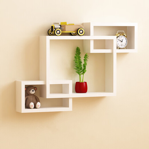 TV wall shelf living room wall storage wall hanging living room restaurant TV background wall decoration wall free package