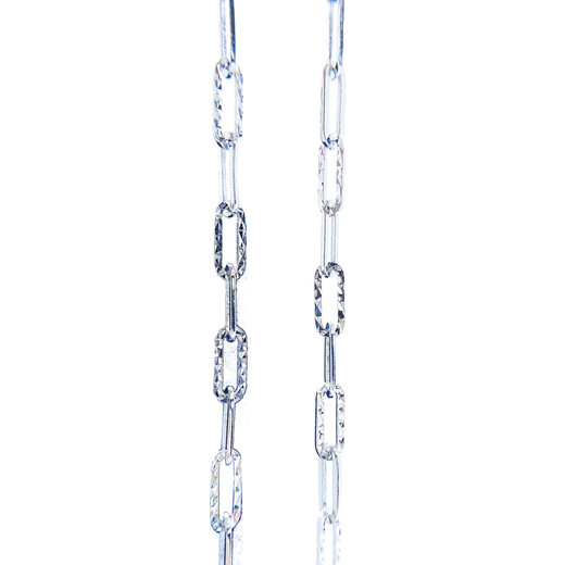 Heye Jewelry, bright and bright, long oval cross chain, real gold pt950 men's platinum necklace, men's platinum men's model, 16.57 grams, 45cm, about 4.0mm thick, ready for shipment