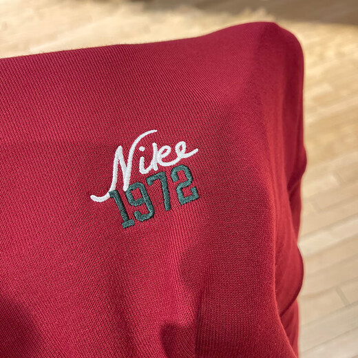 耐克（NIKE）卫衣女装2025夏季运动针织时尚圆领宽松套头衫外套FV8444-113 FV8444-677红色内里毛圈 M