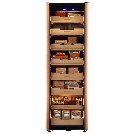 Roussillon/Russillon cigar cabinet, constant temperature and humidity cigar cabinet, cigar cabinet customization, cigar room customization, 1930H rose gold classic version 450L constant temperature and humidity
