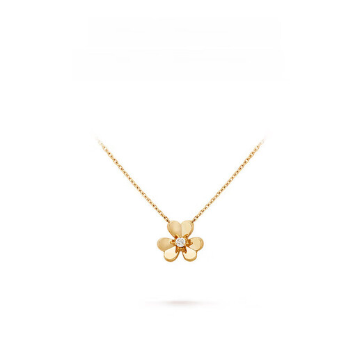 Ji Ge original four-leaf clover classic fashion series gold platinum diamond mini necklace 520 students