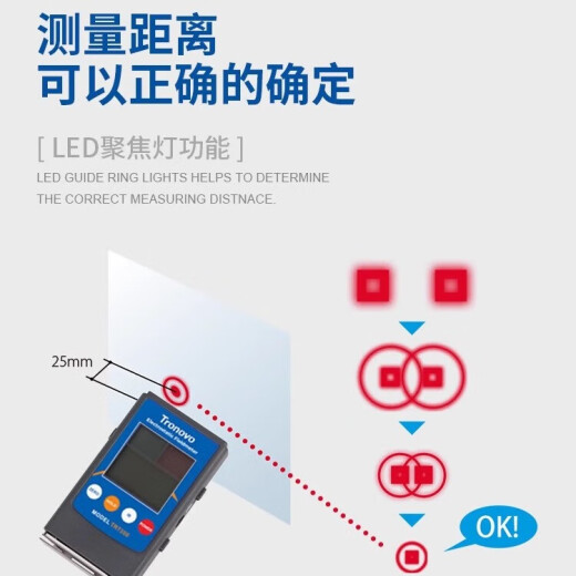 TRONOVO infrared electrostatic tester precision non-contact surface electrostatic voltage measurement equipment ion blower detection instrument TR7300