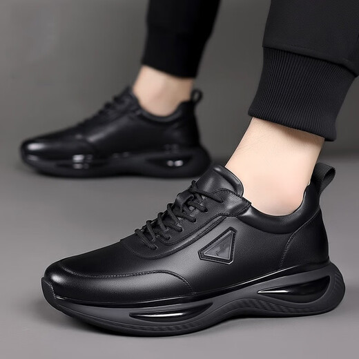 Zapatos para hombres ditterdam zapatillas para correr otoño e invierno 2025 Nuevos deportes livianos más zapatos de algodón de terciopelo zapatos casuales al aire libre para hombres FH-9902 Negro 41