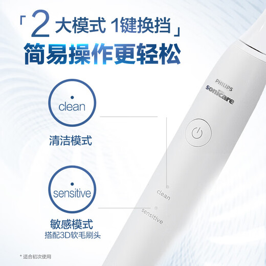Philips (PHILIPS) Xiao Zhan recommends sonic electric toothbrush for adults, entry-level model, multiple modes for cleaning teeth and protecting gums S1 net power brush New Year's gift birthday gift for boyfriend and girlfriend Single pack Dark Night Blue HX2431