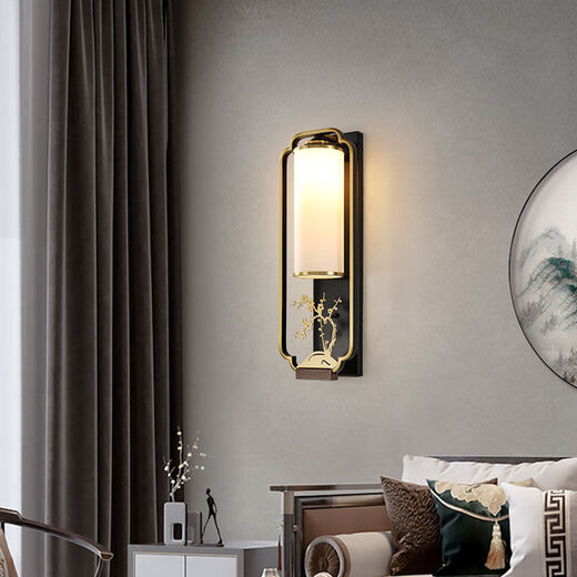 Yaotian New Chinese Plum, Orchid, Bamboo and Chrysanthemum Wall Lamp Chinese Style Living Room TV Background Wall Lamp Corridor Aisle Bedside Lamp Orchid Large