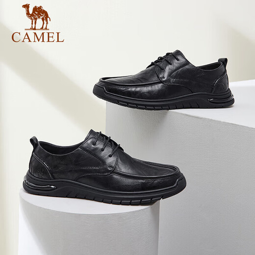 Chameau (chameau) rétro poli poli rode-hide résistant à la semelle douce big head têtes de chaussures en cuir affaires hommes G13S201051 noir 41