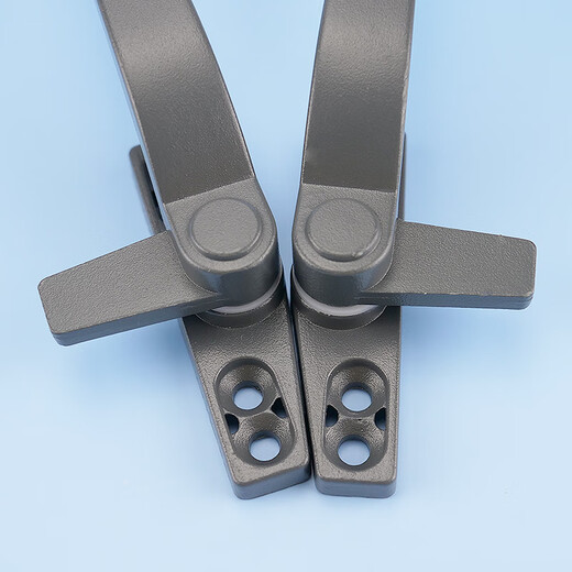 Hasdick Jingcang delivery window handle 50-type aluminum alloy single-point casement window handle outward-opening window 7-word window lock HKsq-149 dark gray left handle