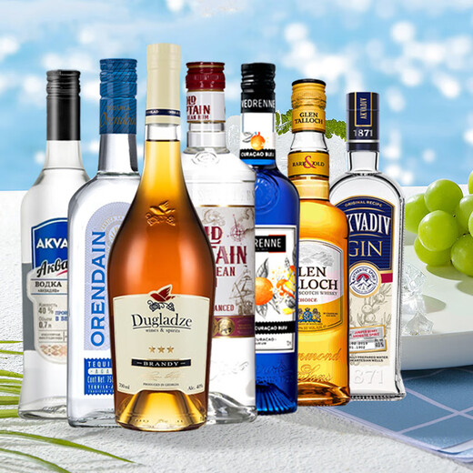Macchik Beverage Base Set коктейльный базовый виски текила бренди водка ром оригинальный бутылок Импортный коктейльный набор для коктейлей 500 мл 7 бутылок
