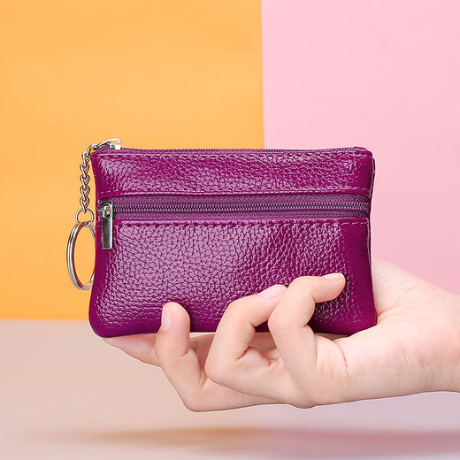 Qindu Koreanische Version Wallet Mini Mode Coin Wallet Women Ultra-dünn kurzer Kupplung Frauen Key Bag Card Bag Coin Bag Trendy Schwarz Mini 11,5*7,5 cm