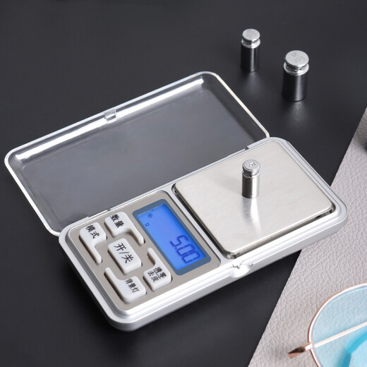 Baijie jewelry scale weighs 0.01g electronic scale portable gold electronic scale food scale kitchen scale small platform scale mini scale