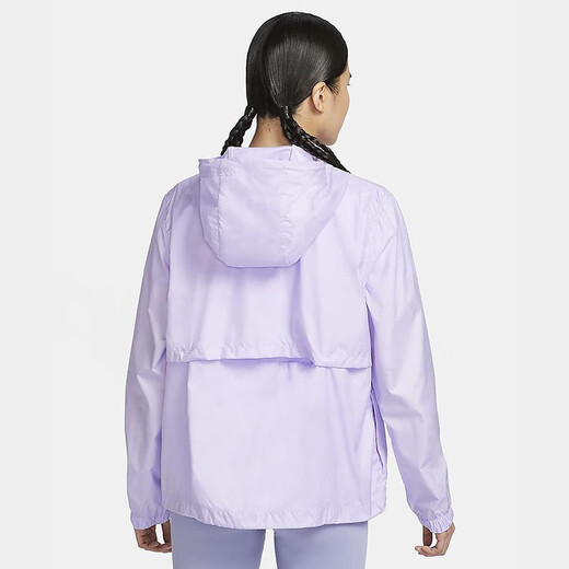 耐克（NIKE）外套女装夏季运动服宽松连帽休闲夹克梭织开衫上衣DM6180 DM6180-511浅紫色 XL
