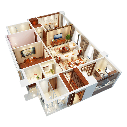 Golden Mantis Home G7 All-Inclusive Repair Package Decoration Company Home Decoration Interior Design Rendering All-Inclusive Decoration Comes with a Bag