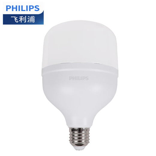 Philips (PHILIPS) constant-bright LED bulb, medium and low ceiling lamp, high-power energy-saving lighting bulb E27 screw socket 50W warm white light (4000K)