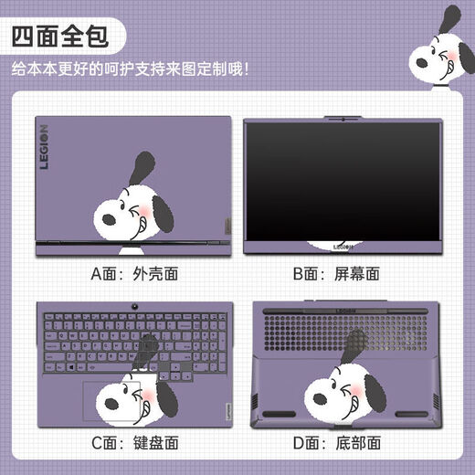 Laiji convient à Lenovo Saver Y7000 Film d'ordinateur portable Film de protection de cas d'ordinateur mignon R9000P16.1 MJ-693 Purple Starry Sky ABC TROISIFICEL