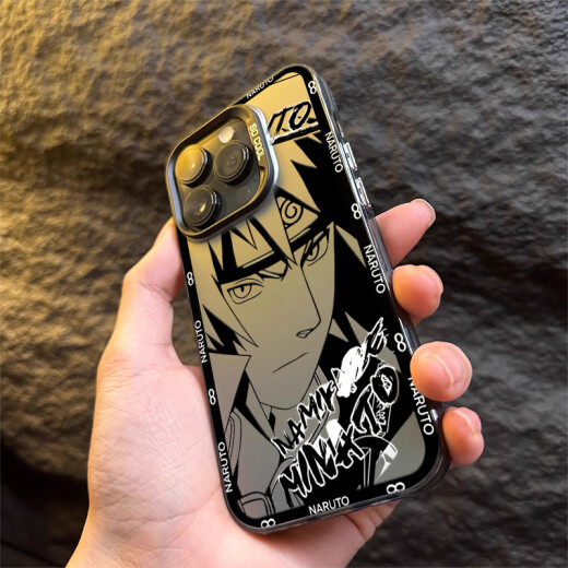 猫漫尖火影忍者iPhone15Promax手机壳14苹果13带土12佐助11鸣人XR新款镭 IMD-黑色-鼬L1105 其它型号联系客服备注