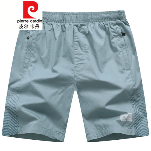 Pier Cardin Brand High-General Suites pantalones cortos para hombres de verano Pantalones cortos de cinco puntos para hombres de algodón de mediana edad de mediana edad Pantalones de playa de deportes delgados de algodón de mediana edad.