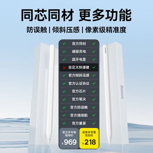 Beisi Tablet Professional Painting Set Compacitor Pen Bluetooth Магнитная зарядка Стилус + Магнитная адсорбционная бумажная пленка применимо к 22.02.20 IPAD Pro-11 дюймов
