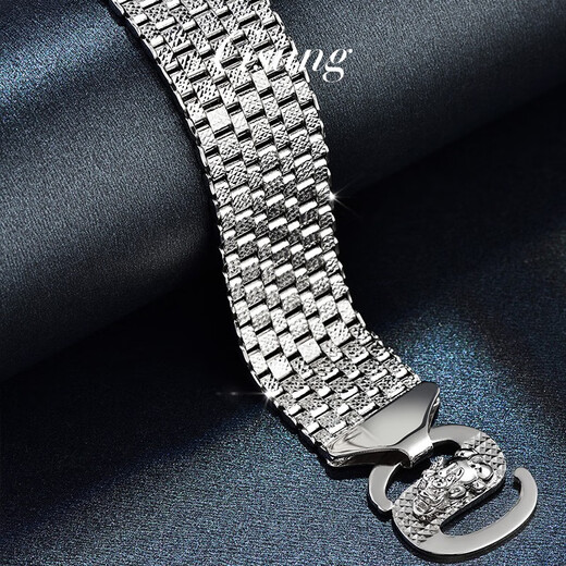 GsunG platinum PT950 men's platinum business double-sided carving craft Pixiu buckle fashion bracelet needs to be customized, please contact customer service to confirm the gold weight price